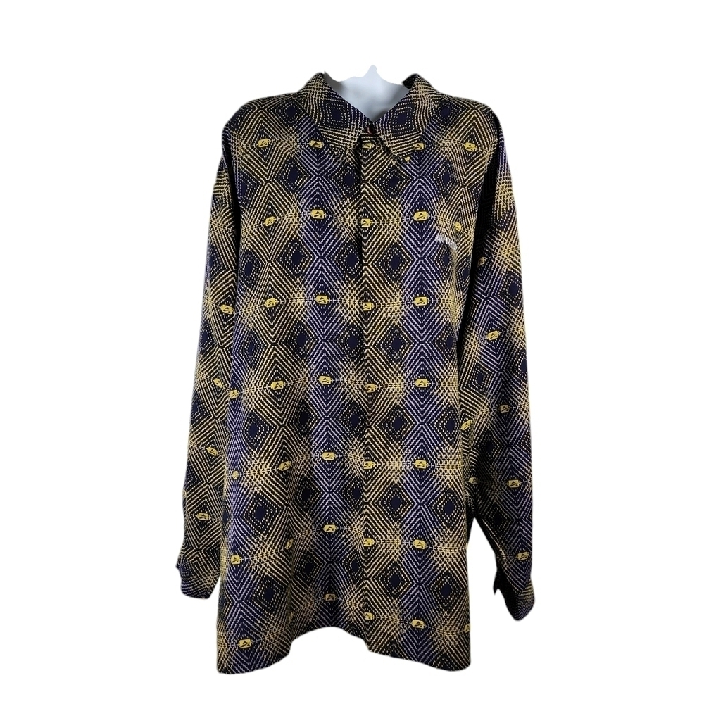 AVIREX HIDDEN BUTTON LONG SLEEVE SHIRT
